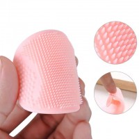 makeup tools Korea silicone facial cleansing brush,mini silicone face washing massage pad for office lady