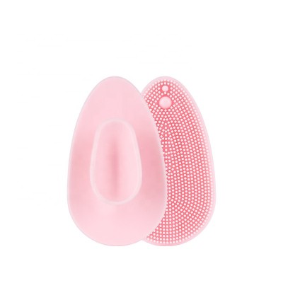 New Best Selling Amazon Product Healeanlo Silicone Heart Shape Wash Face Brush Facial Exfoliator Cleansing Pad Brush For Sensitive Skin